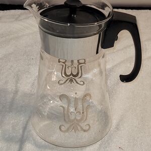 Vintage MCM PYREX Coffee Carafe 10-12 Cup Made In USA 9.5” Retro